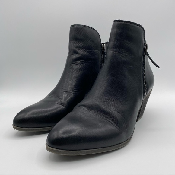 Frye Judith Leather Double Zip Up Ankle Women's Black Booties - Size: 10M - Picture 10 of 15